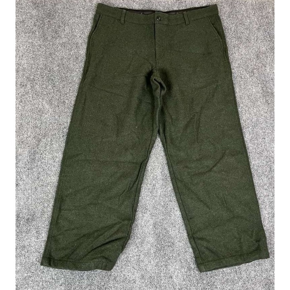 VTG L.L. Bean Green Winter Heavy Wool Field‎ Hunting Pants 20 REG 40x30